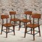 Flash Furniture Rustic Antique Walnut Industrial Wood Dining Chair, PK4 4-XU-DG-W0236-GG - alternate 1